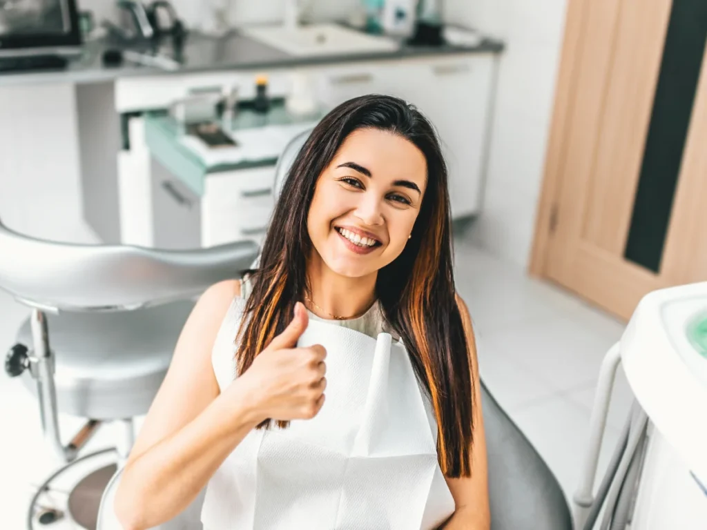 happy foreign dental patient